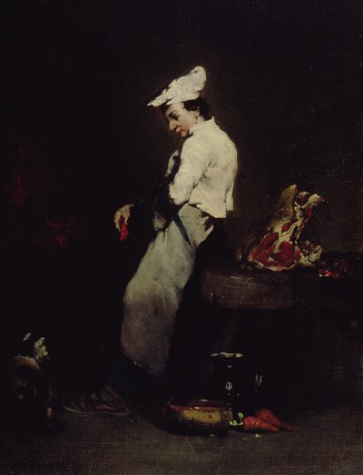 The Young Cook by Auguste Theodule Ribot